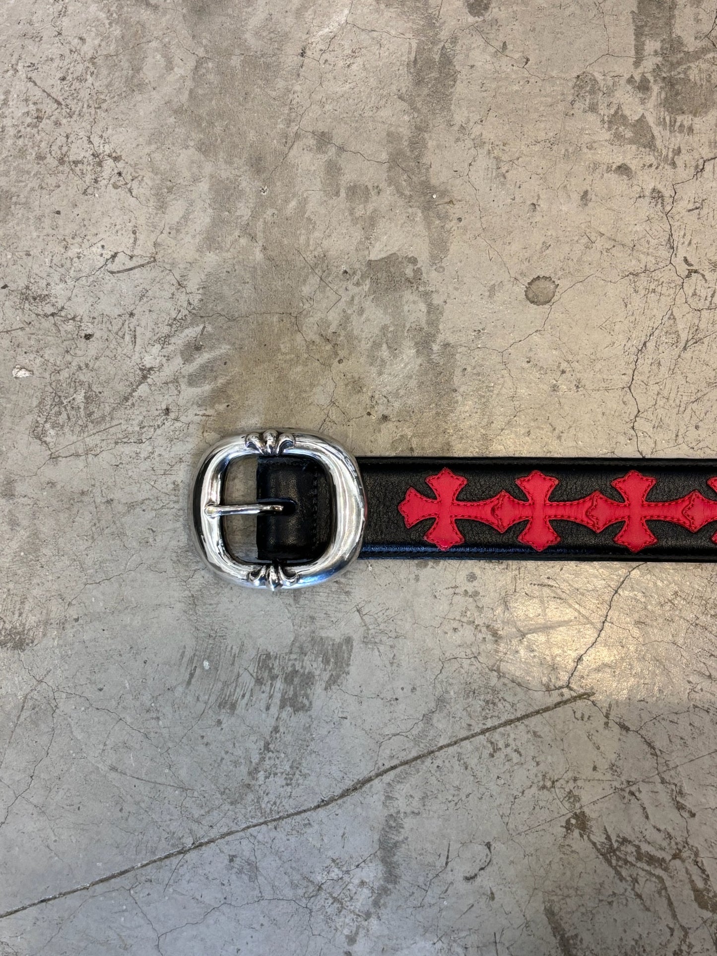 Chrome hearts red patches gunslinger belt