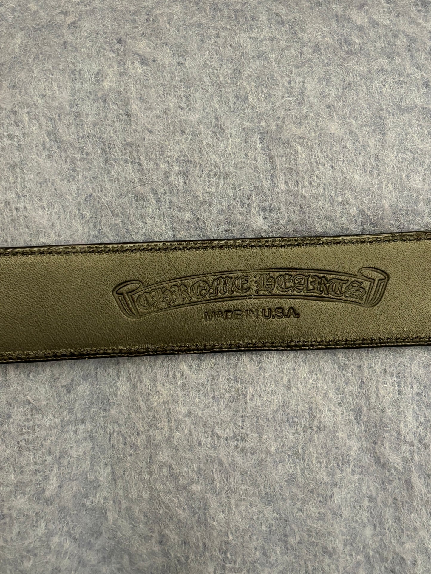 Chrome Hearts multi color cross patches roller belt 34