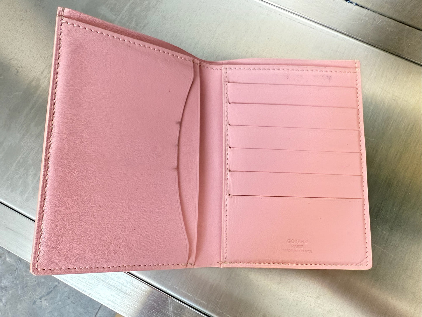 Goyard japan exclusive sakura pink passport holder wallet