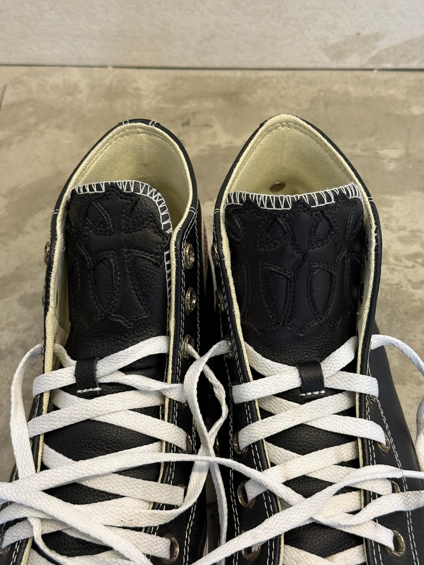 Chrome hearts patches converse