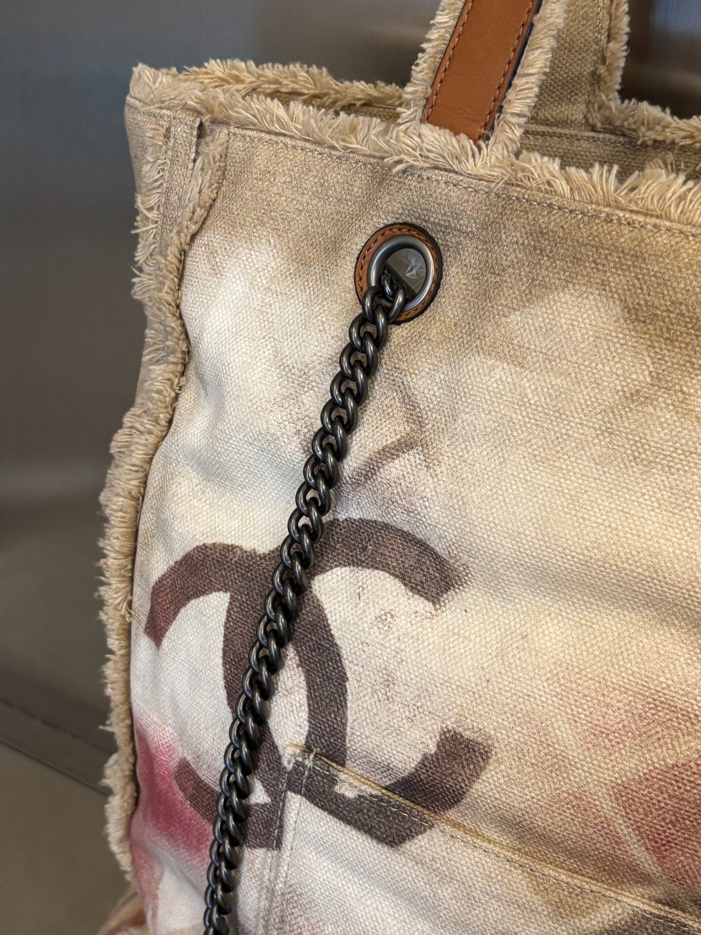 Chanel Multicolor Graffiti Art School Tote Bag