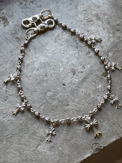Chrome Hearts Tiny Cross pendant wallet chain