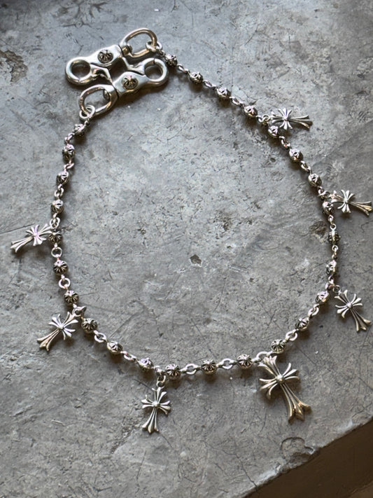 Chrome Hearts Tiny Cross pendant wallet chain