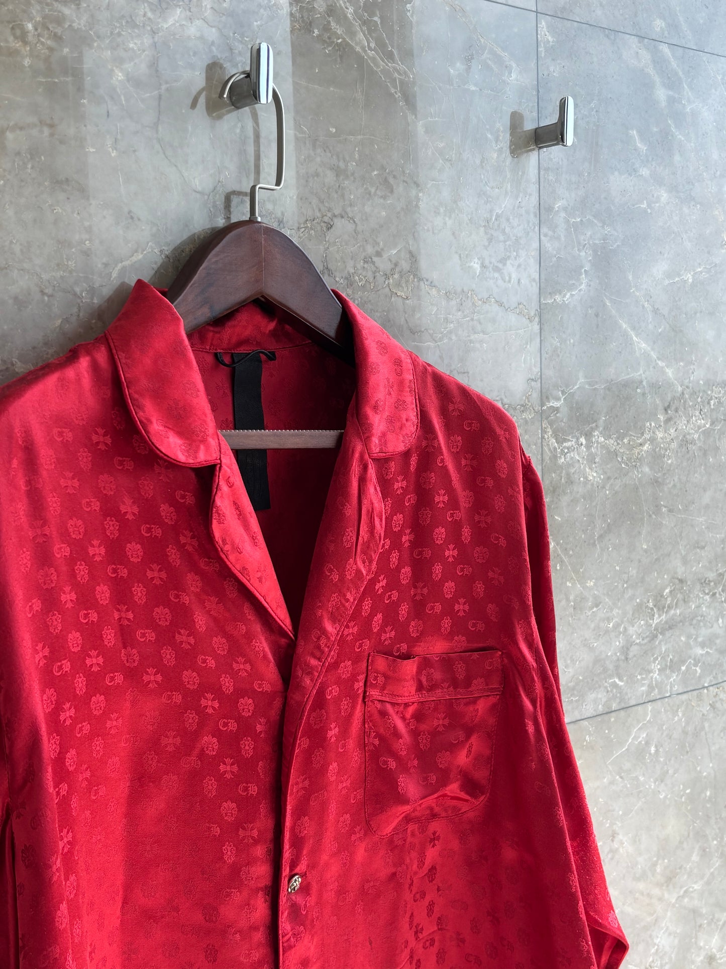Chrome Hearts Silk Pajama Shirt