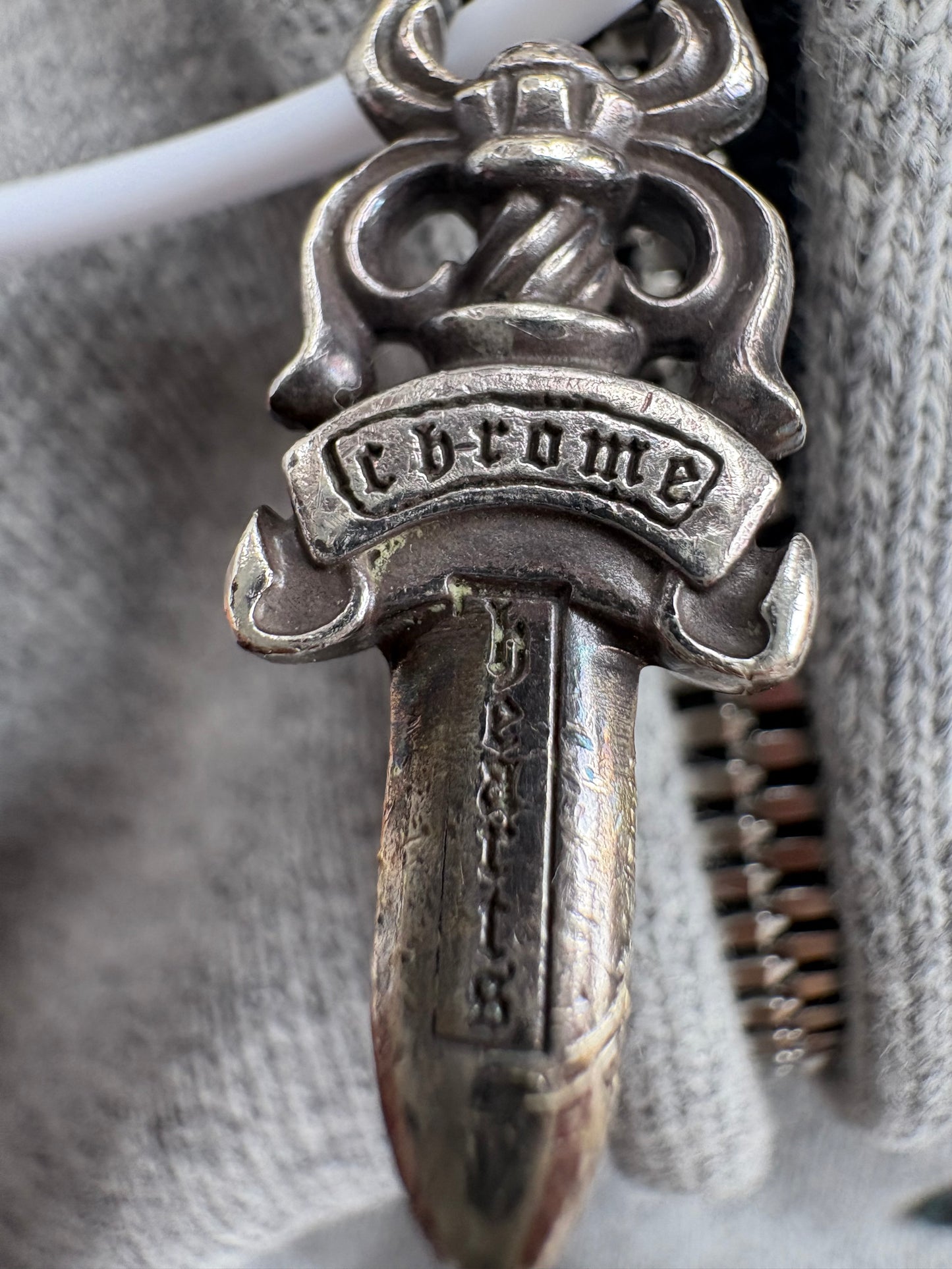 Chrome Hearts cross patches paperjam zip hoodie