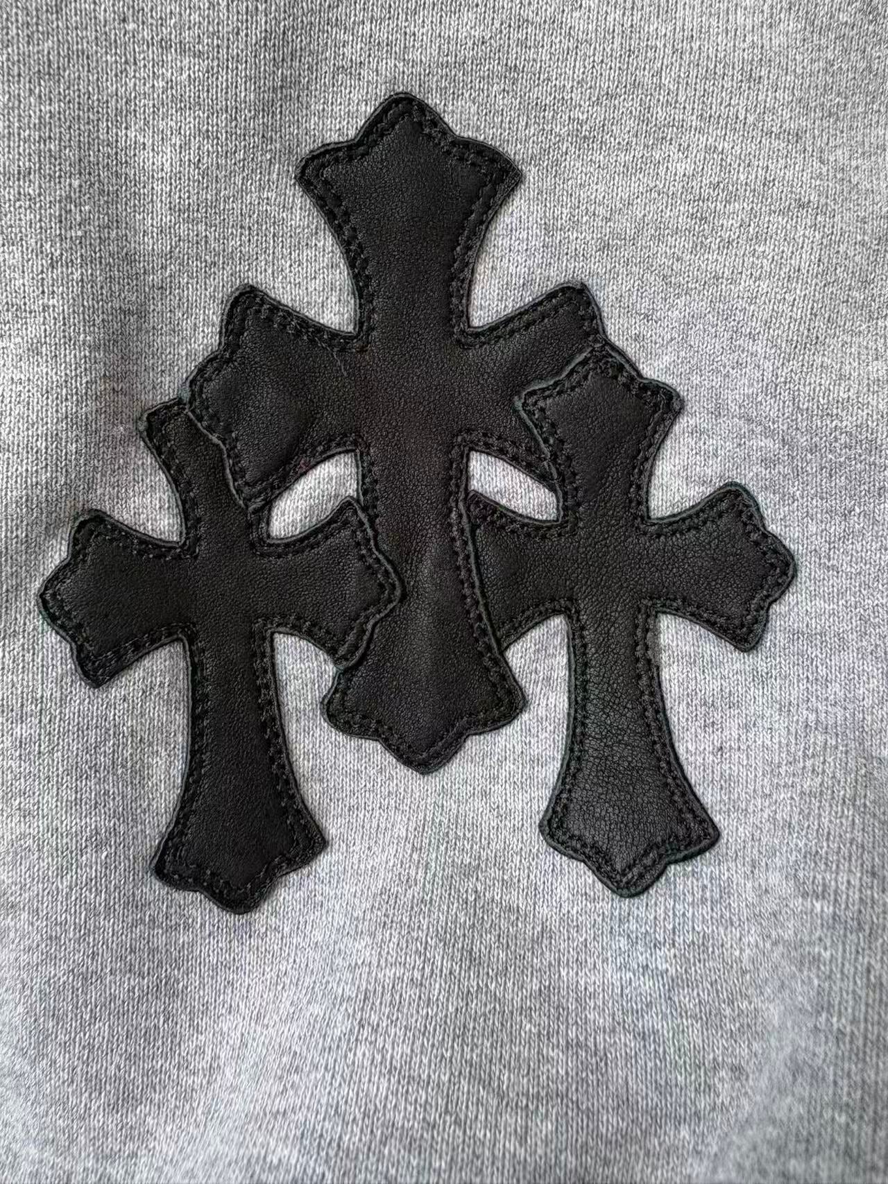 Chrome Hearts Cross patches half zip PaperJam hoodie