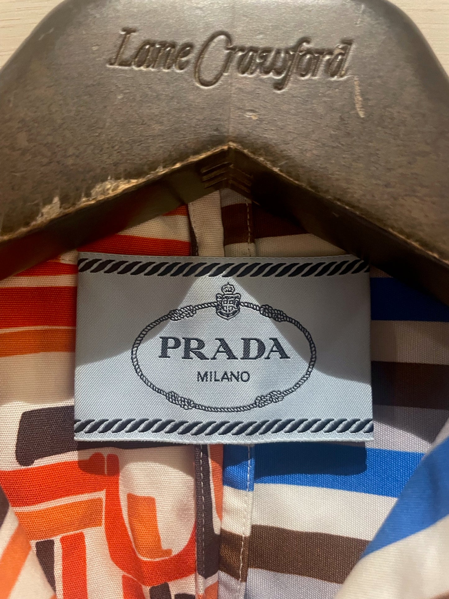 Prada FW18 double match bowling shirt