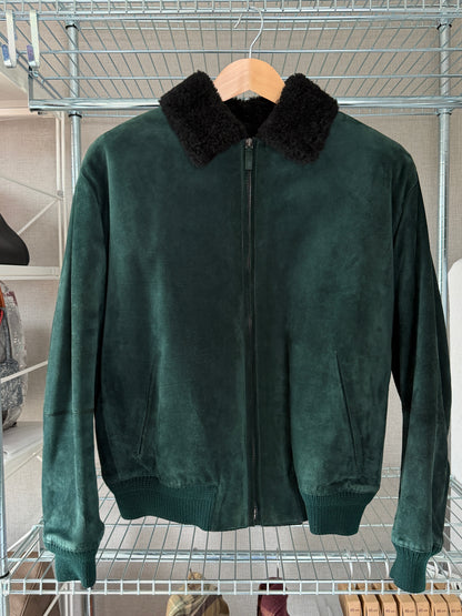 Berluti FW18 Haider Ackermann Lizard Collar Shearling Jacket