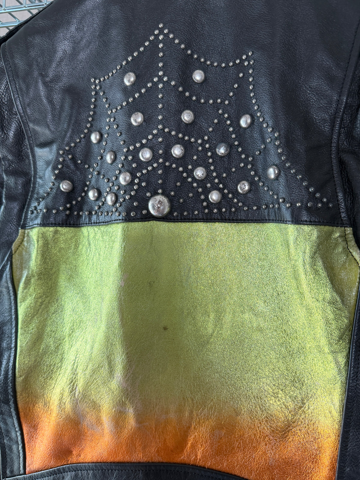 Saint Laurent SS15 Motorcycle Degrade Sunset Leather Jacket
