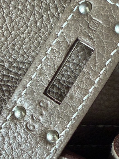 Hermes Kelly Shoulder Etoupe Togo Leather HW