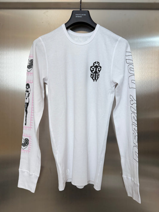 Chrome Hearts Deadly Doll White Thermal Shirt