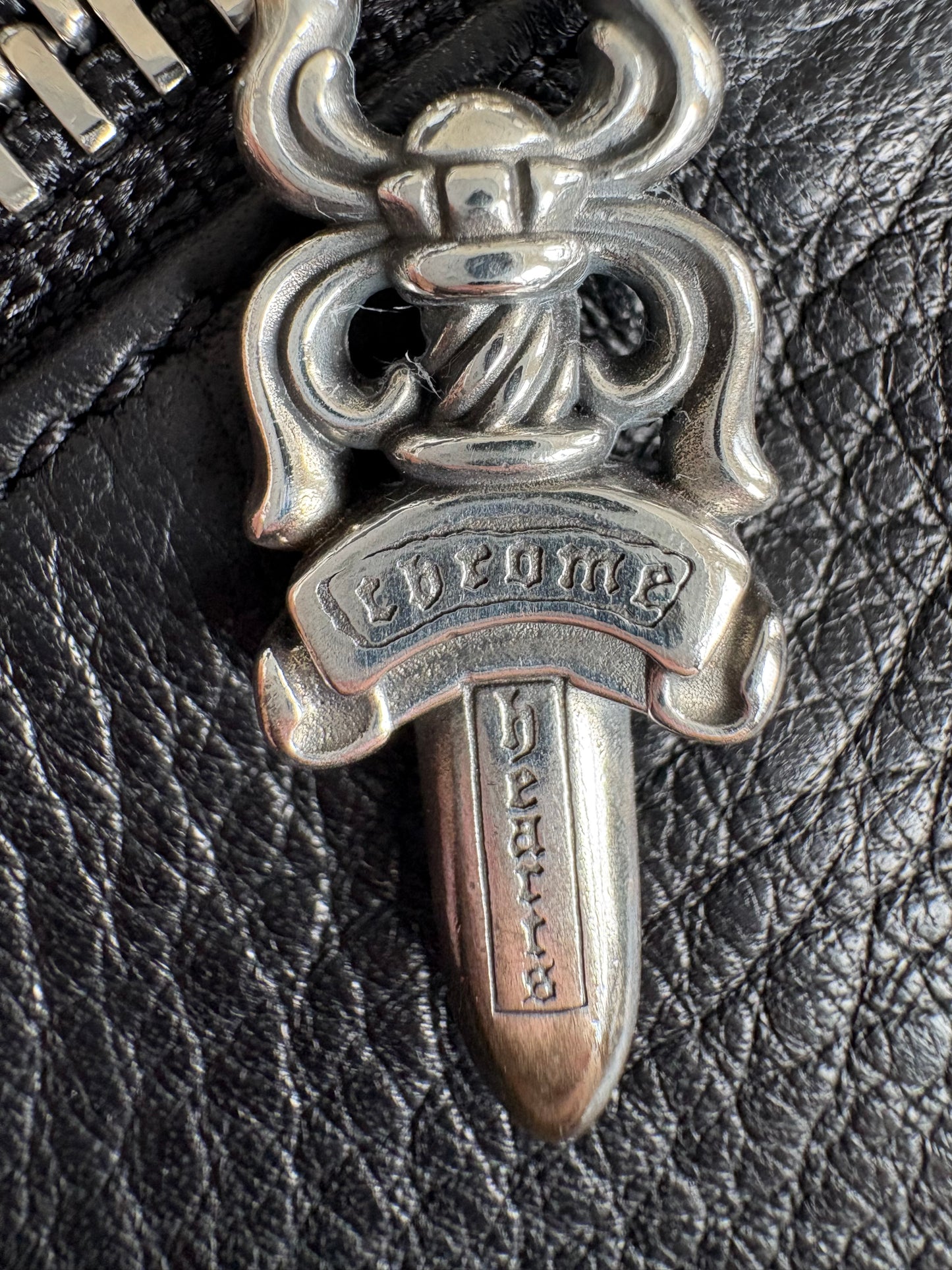 Chrome Hearts Dagger Zip Coin Case Brand New