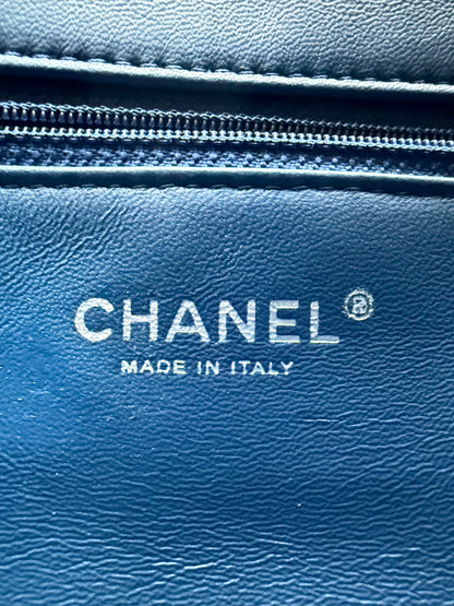 Chanel Blue sequins XL maxi Classic Flap bag