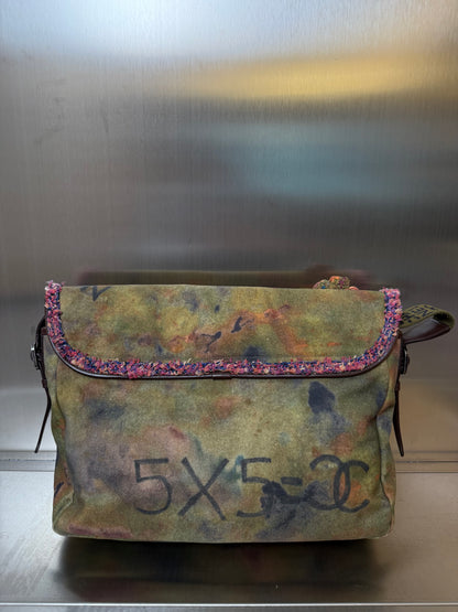Chanel 15S graffiti on the pavements messenger bag