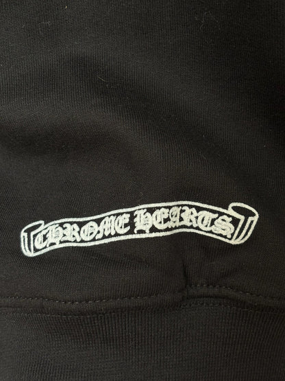 Chrome Hearts Horseshoe Floral Cross Zip Up Hoodie