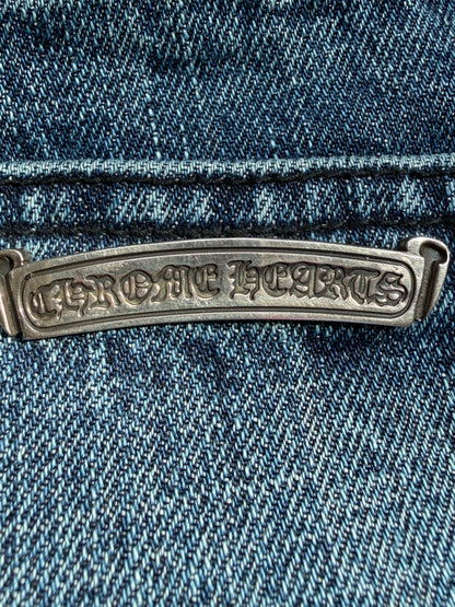 Chrome Hearts Multicolor Cross Patches Blue Jeans