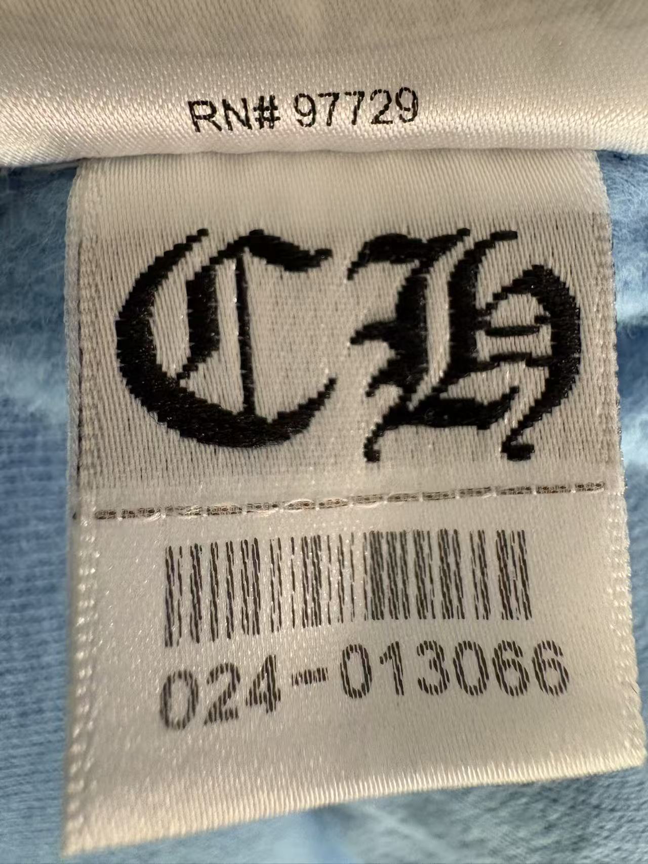Chrome Hearts Drake collaboration “ Girls Love Chrome” babyblue hoodie
