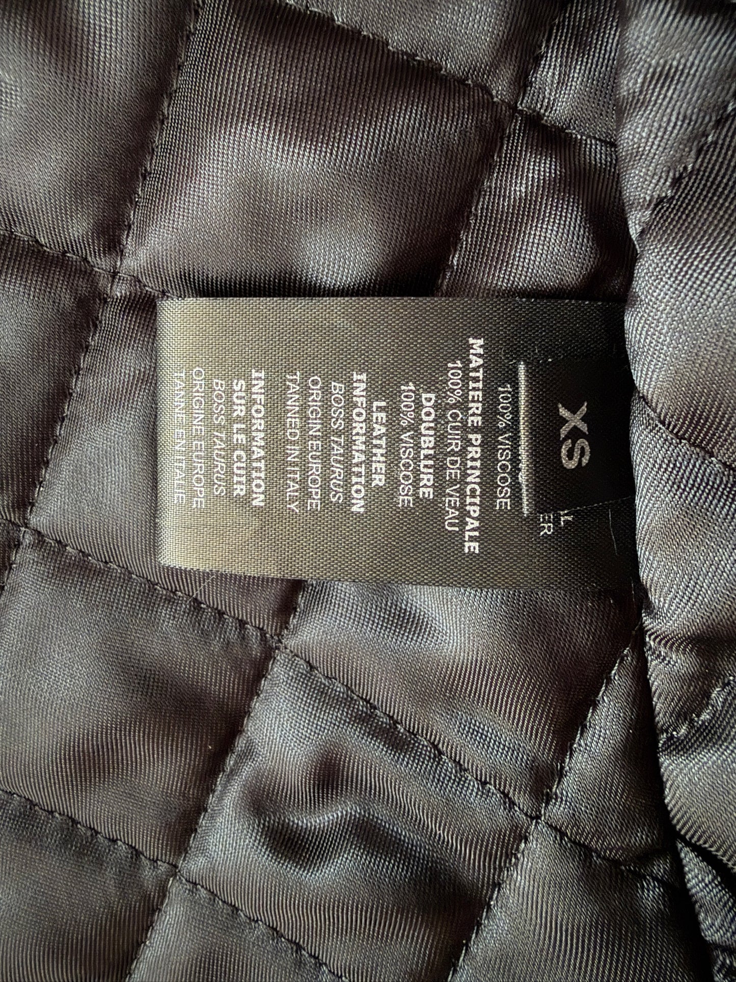 Vetements 17FW pink leather securite biker jacket