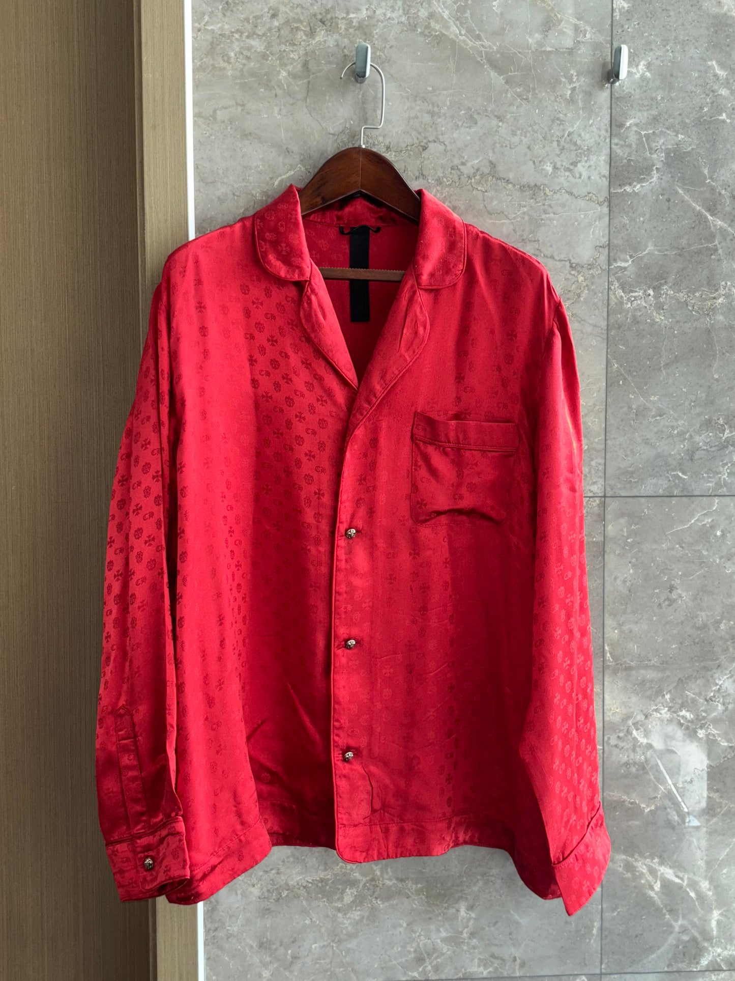 Chrome Hearts Silk Pajama Shirt