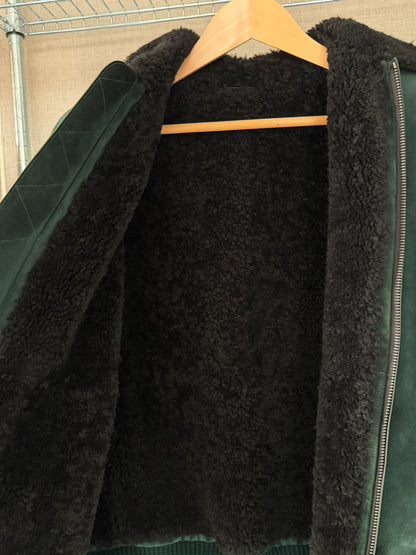 Berluti FW18 Haider Ackermann Lizard Collar Shearling Jacket