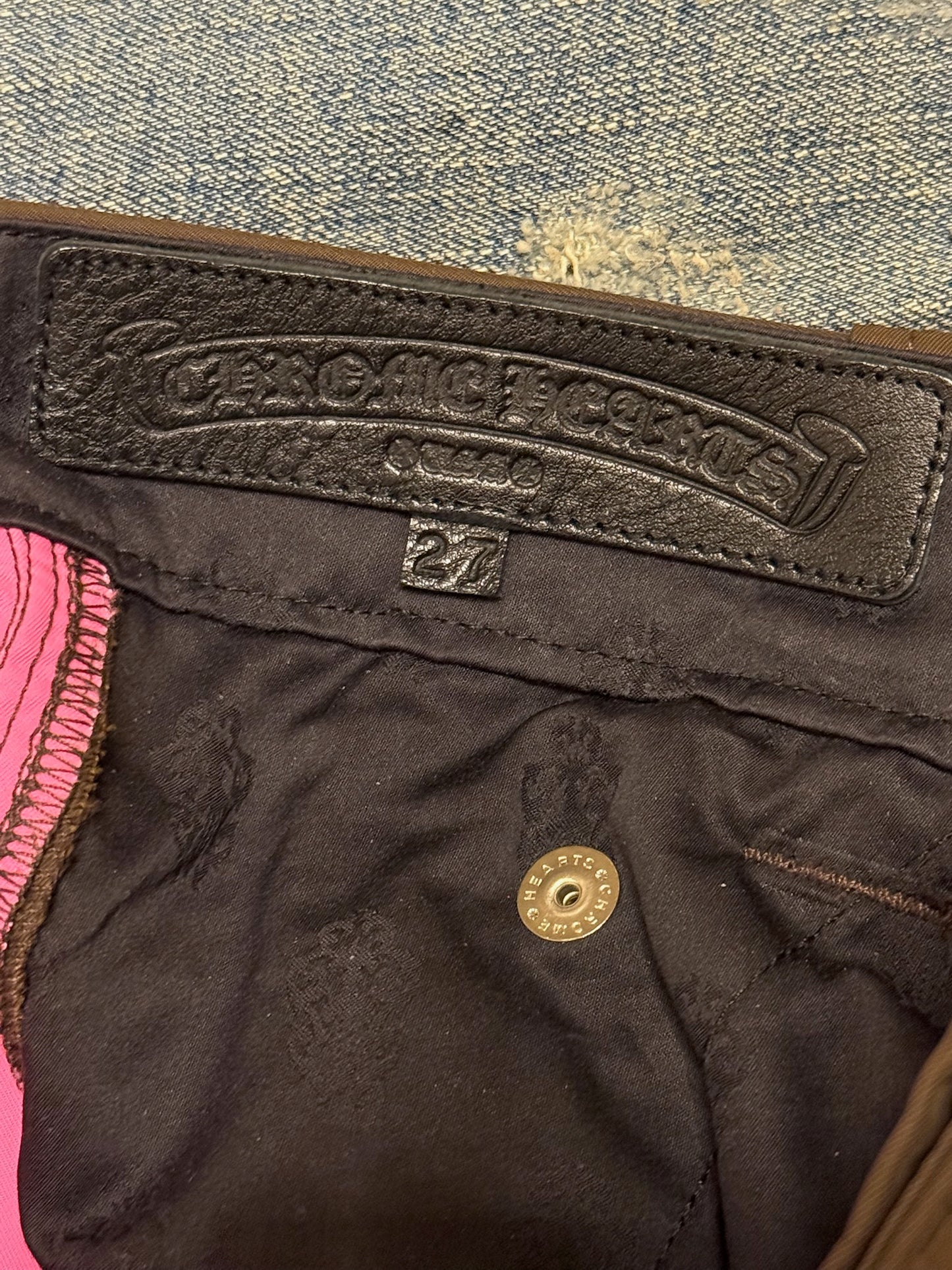 Chrome Hearts Brown Nylon Carpenter Pants