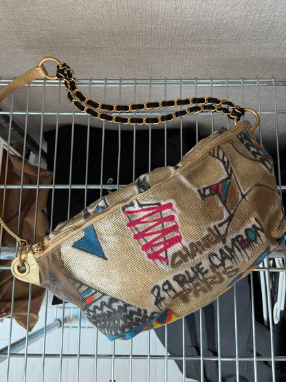 Chanel 2019 Paris Egypt graffiti waist bag