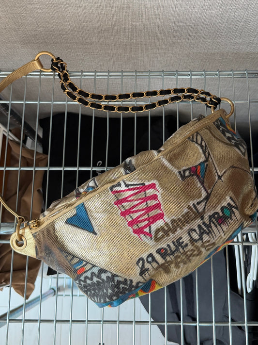 Chanel 2019 Paris Egypt graffiti waist bag