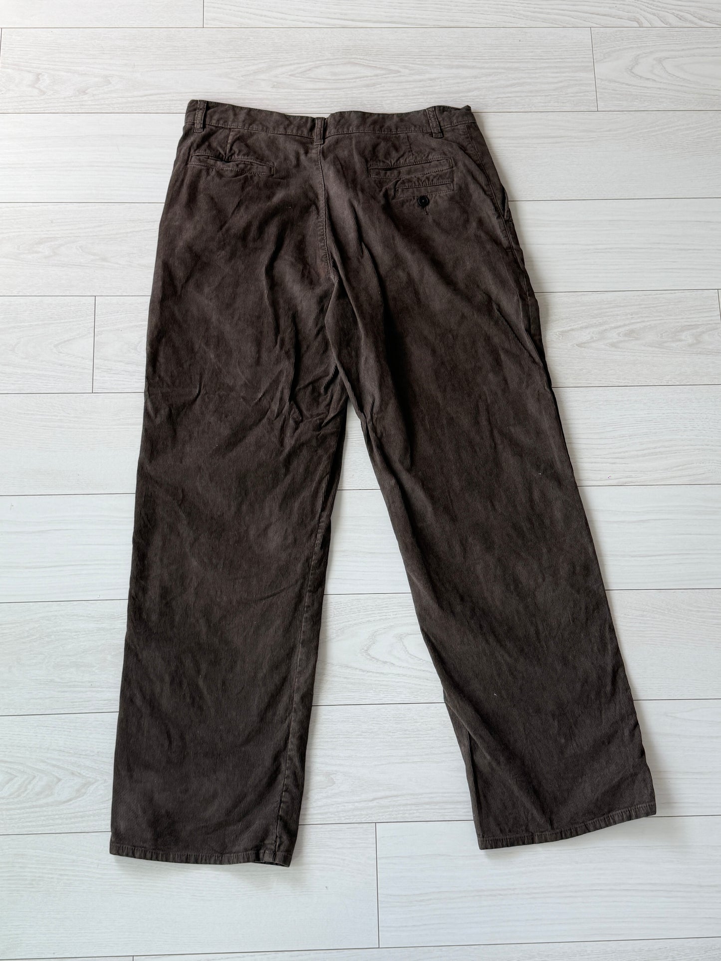 The Row Men's Rosco Brown Corduroy Pants