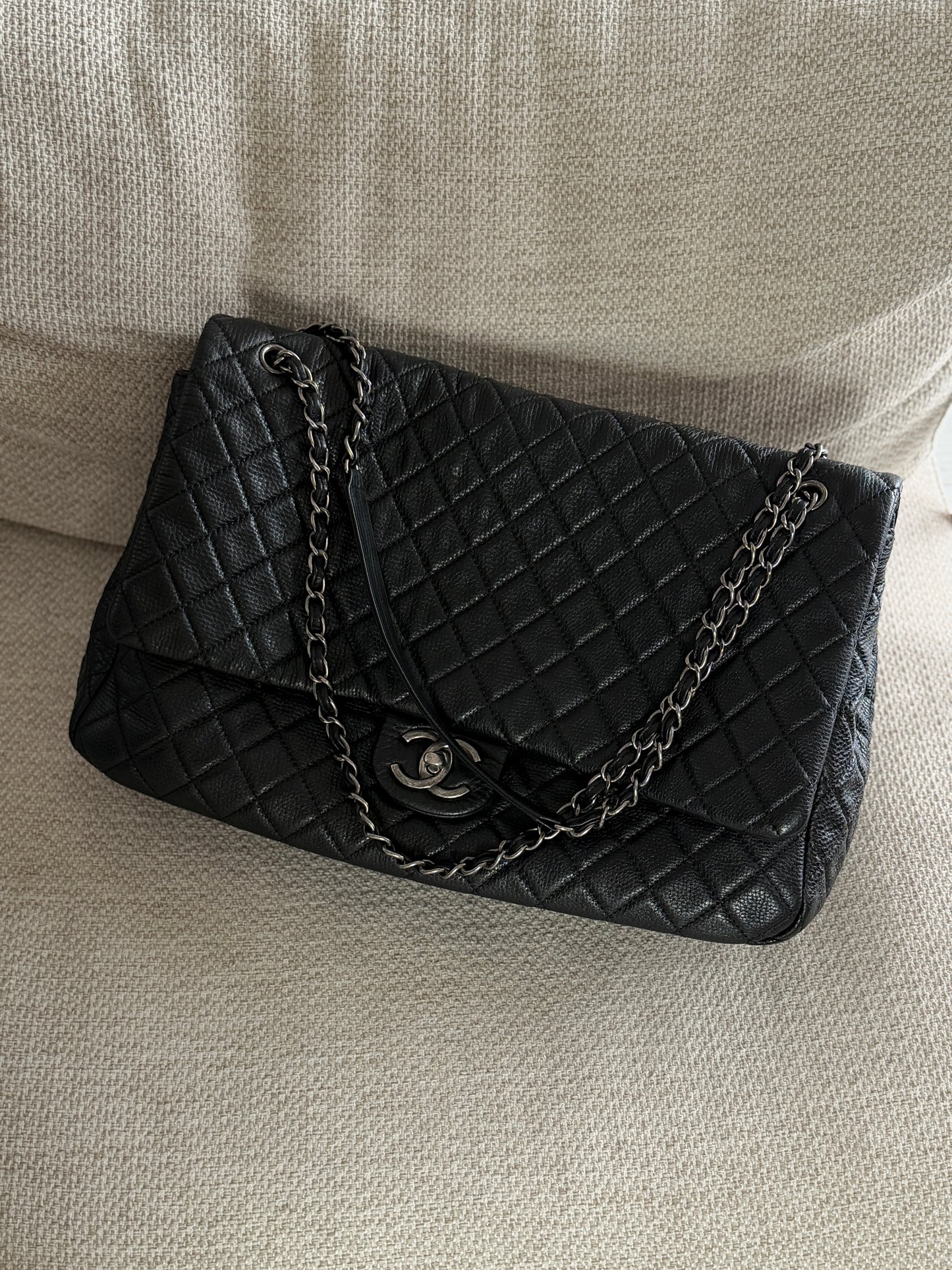 Chanel Quilted Grained Calfskin Airlines XXL Bag