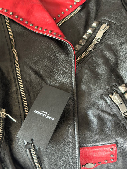 Saint Laurent SS15 Motorcycle Degrade Sunset Leather Jacket
