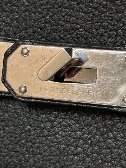 Hermes HAC 40 Noir Togo Leather Palladium SHW