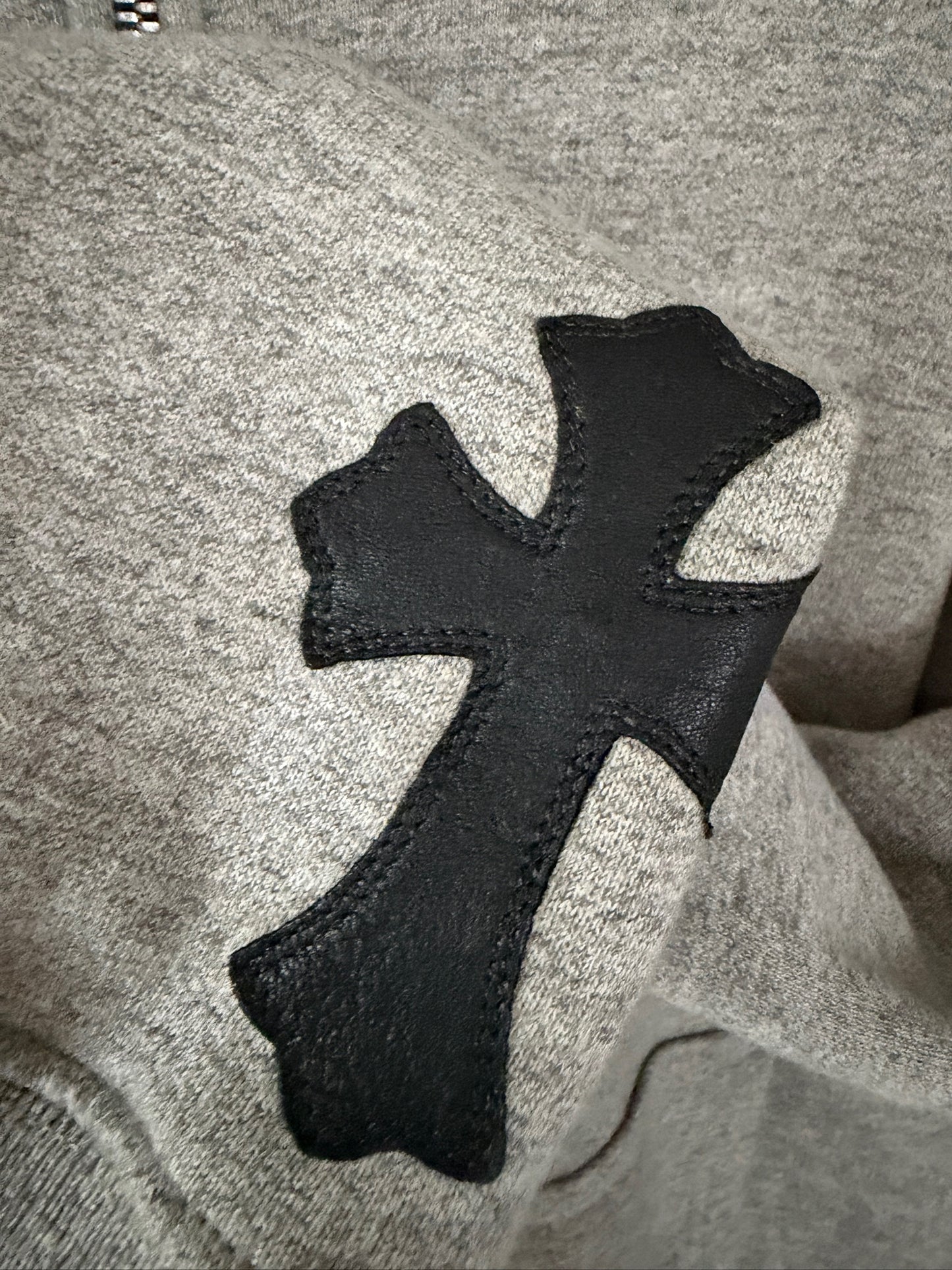 Chrome Hearts Cross patches zip up hoodie
