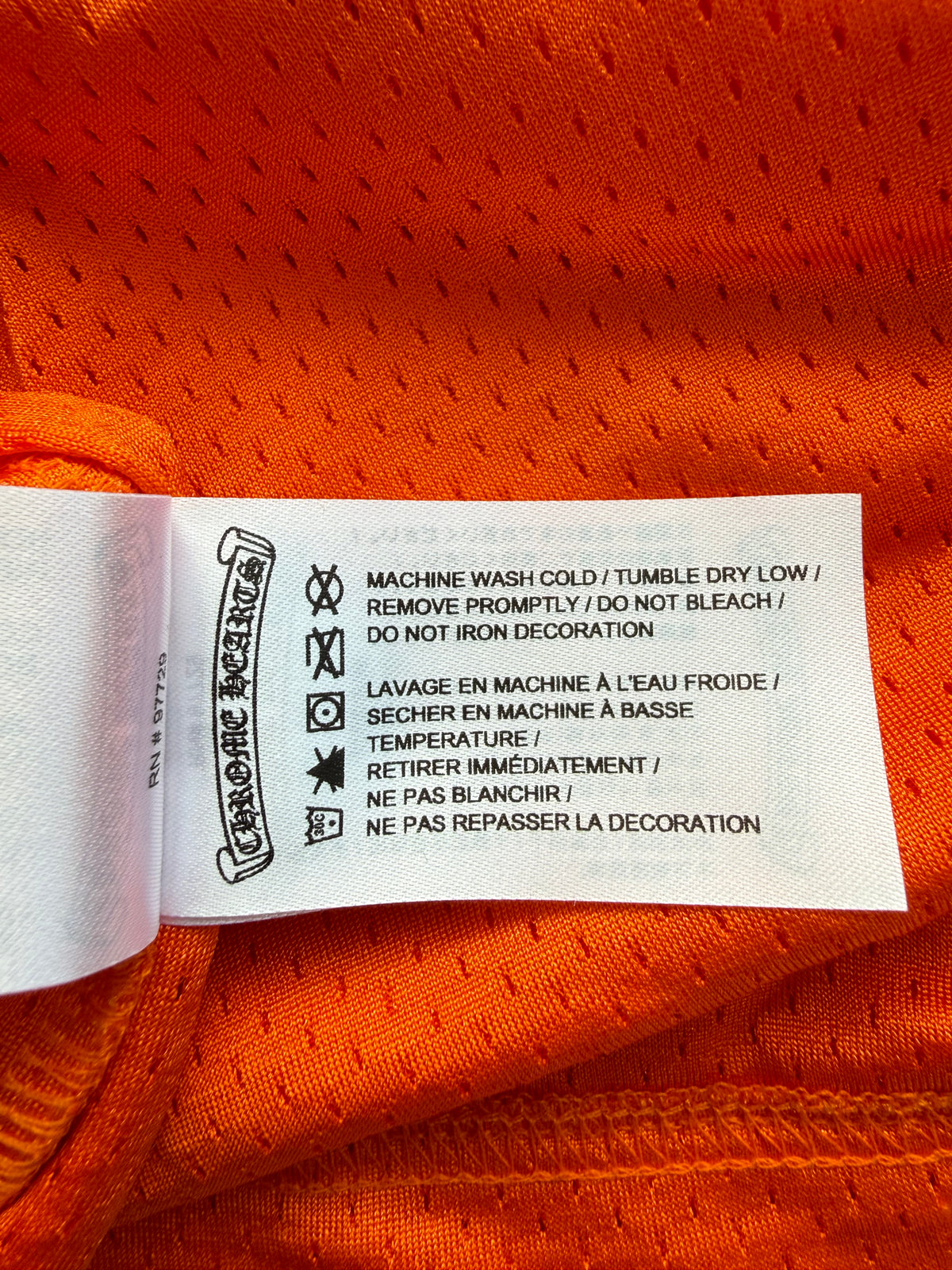 Chrome Hearts NYC exclusive Mesh hockey jersey Shirt Tee