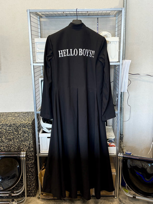Vetements Hello Boys!! Crepe Coat