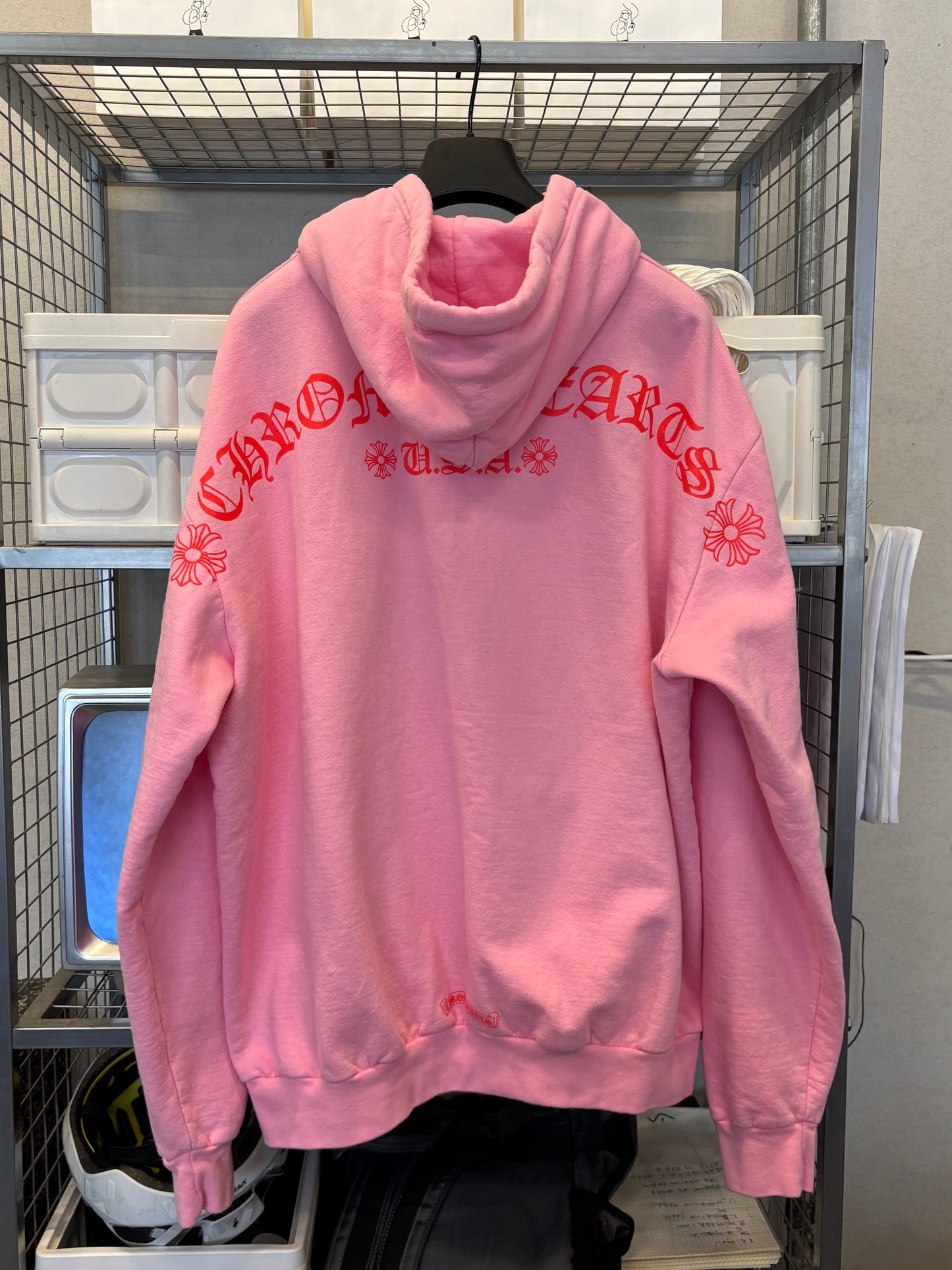 Chrome Hearts Online Exclusive Pink Hoodie
