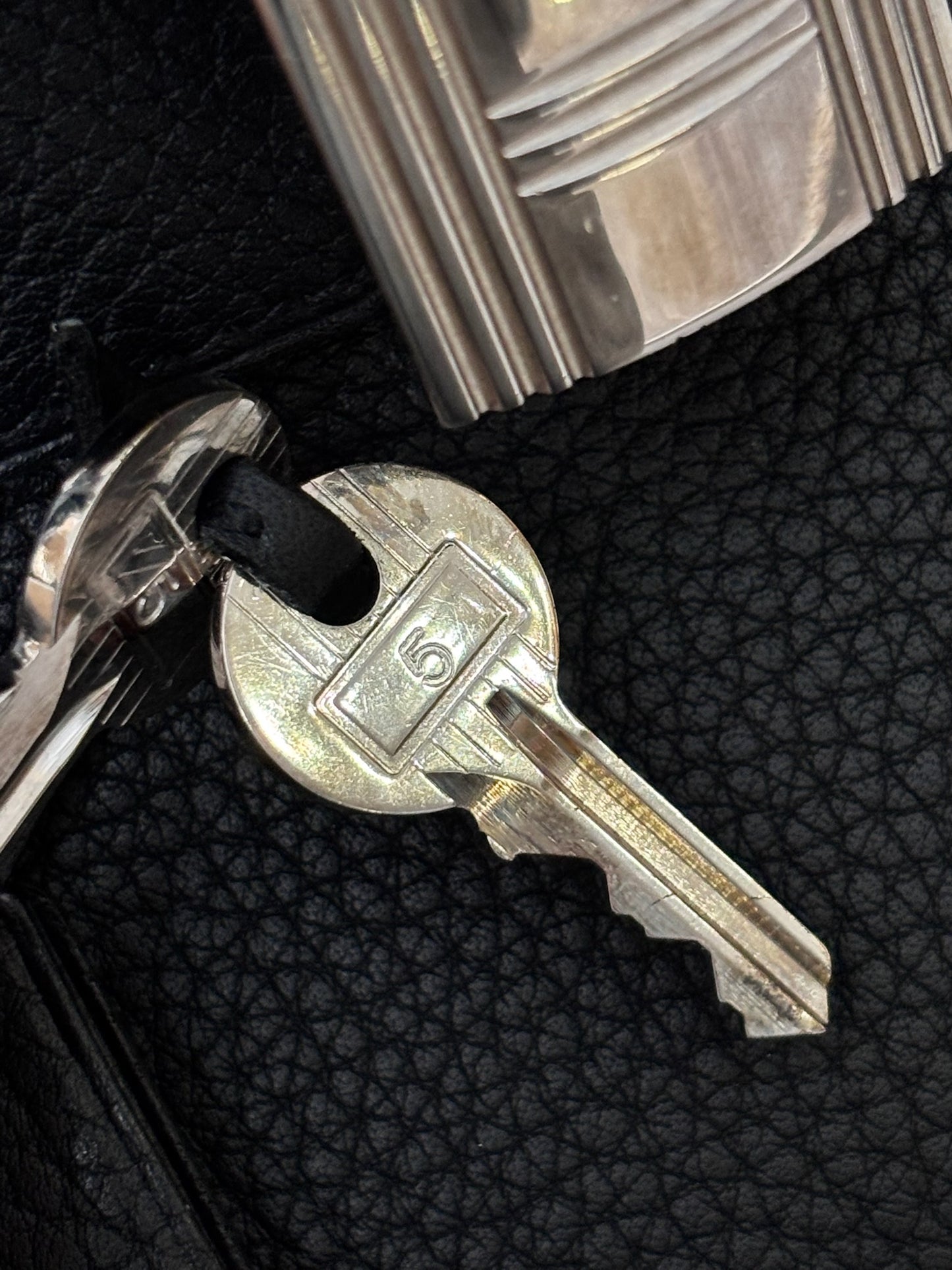 Hermes HAC 40 Noir Togo Leather Palladium SHW