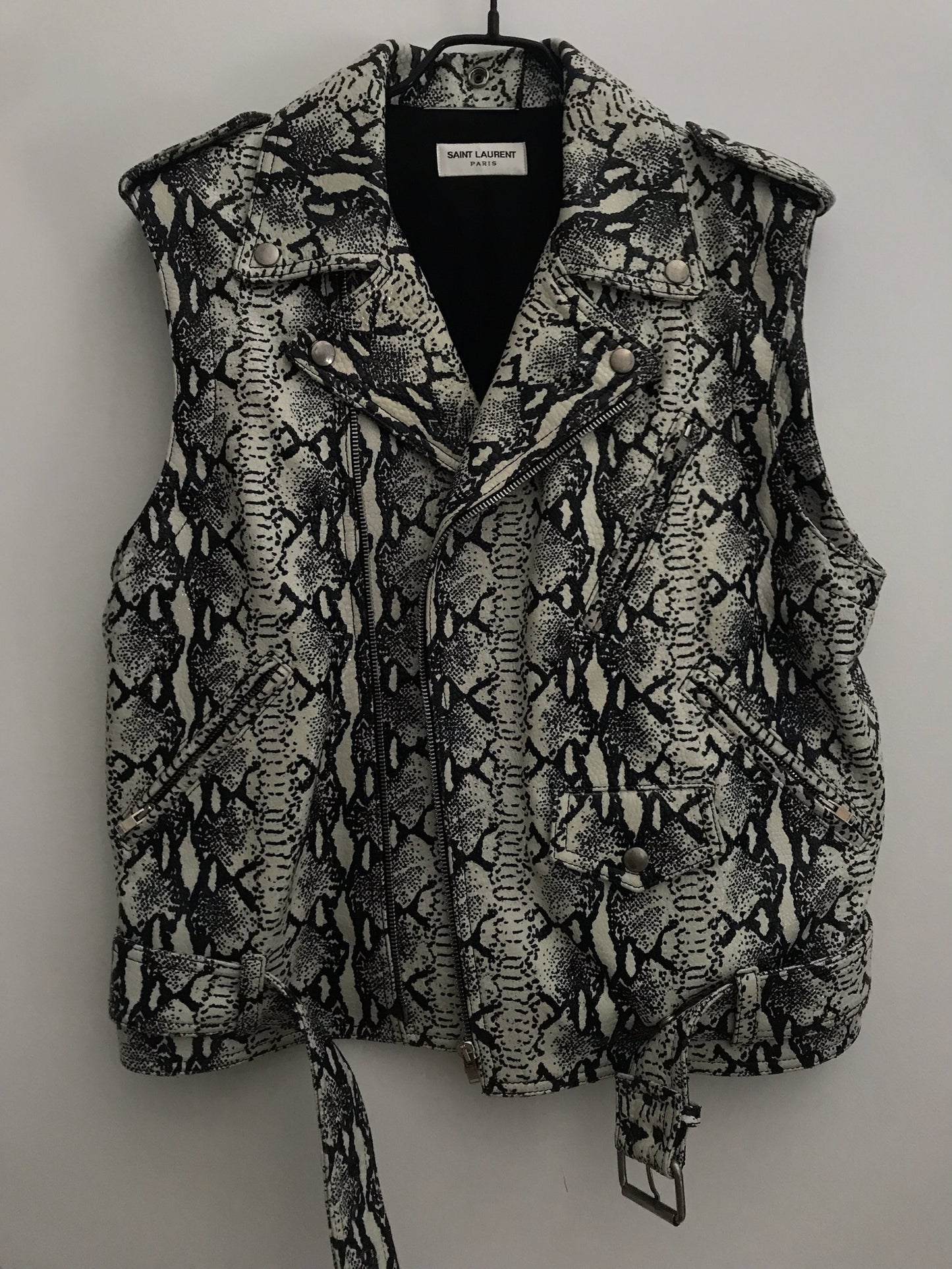 Saint Laurent FW15 sample python leather jacket