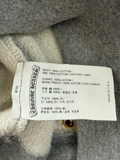 Chrome Hearts cross patches paperjam zip hoodie