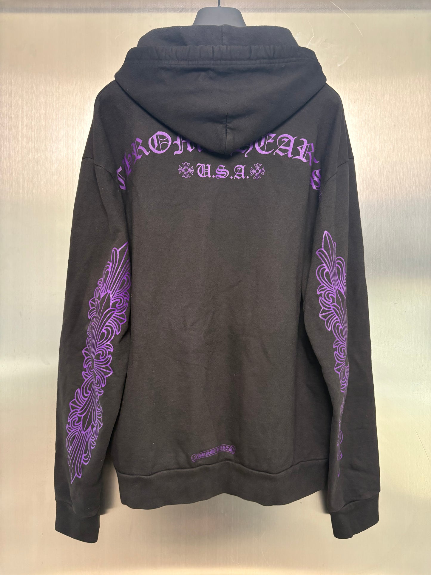 Chrome Hearts Friends&Family Purple Glitter Hoodie