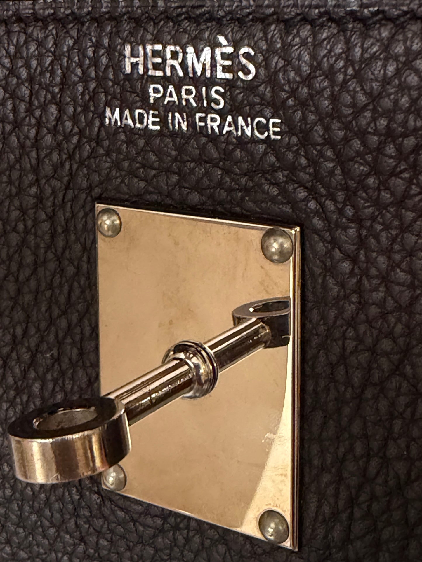 Hermes Kelly 50 Black Taurillon Clemence Leather Palladium Hardware Handbag