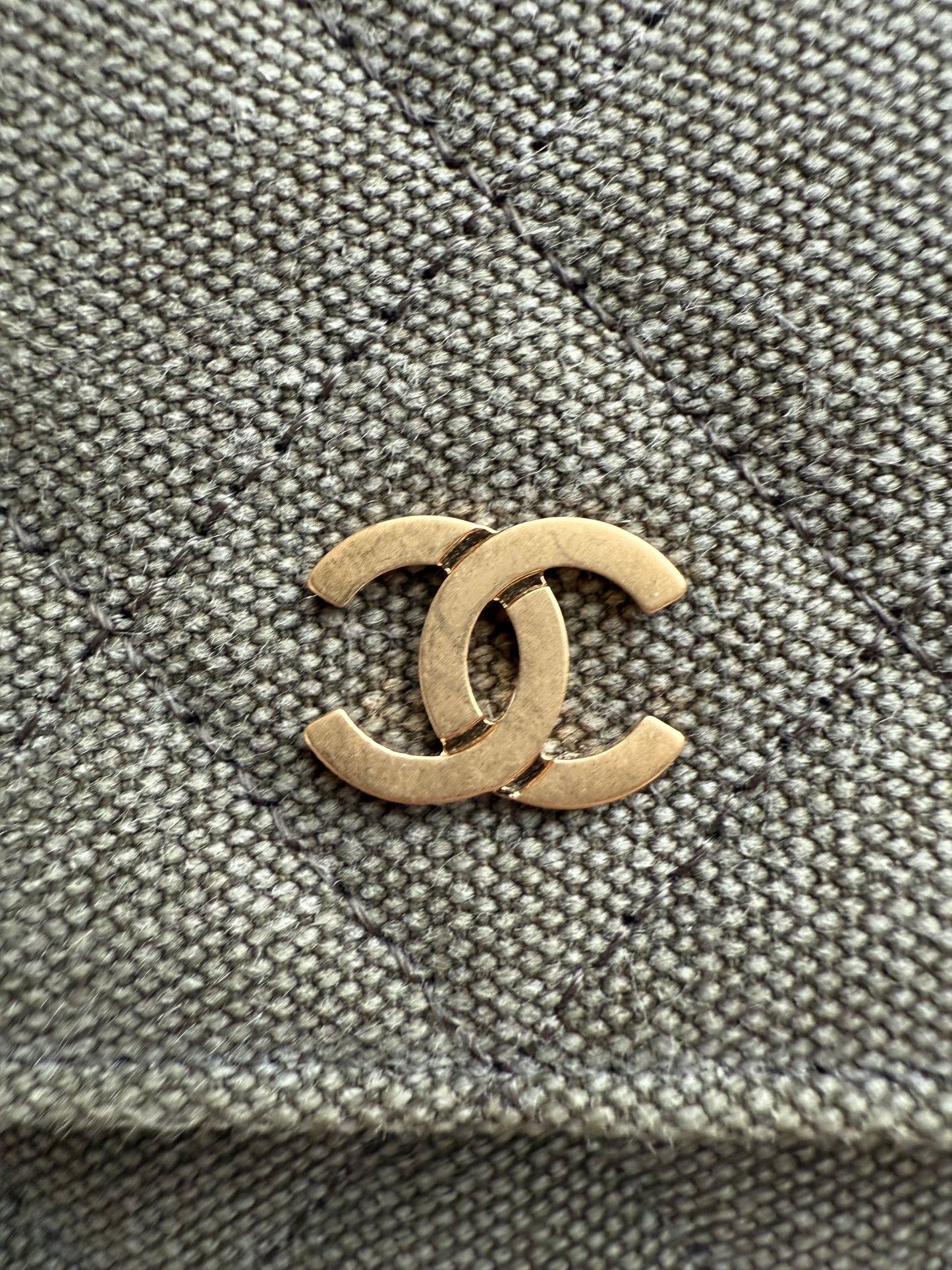 Chanel Embellished WOC Quilted Canvas Wallet on Chain bag