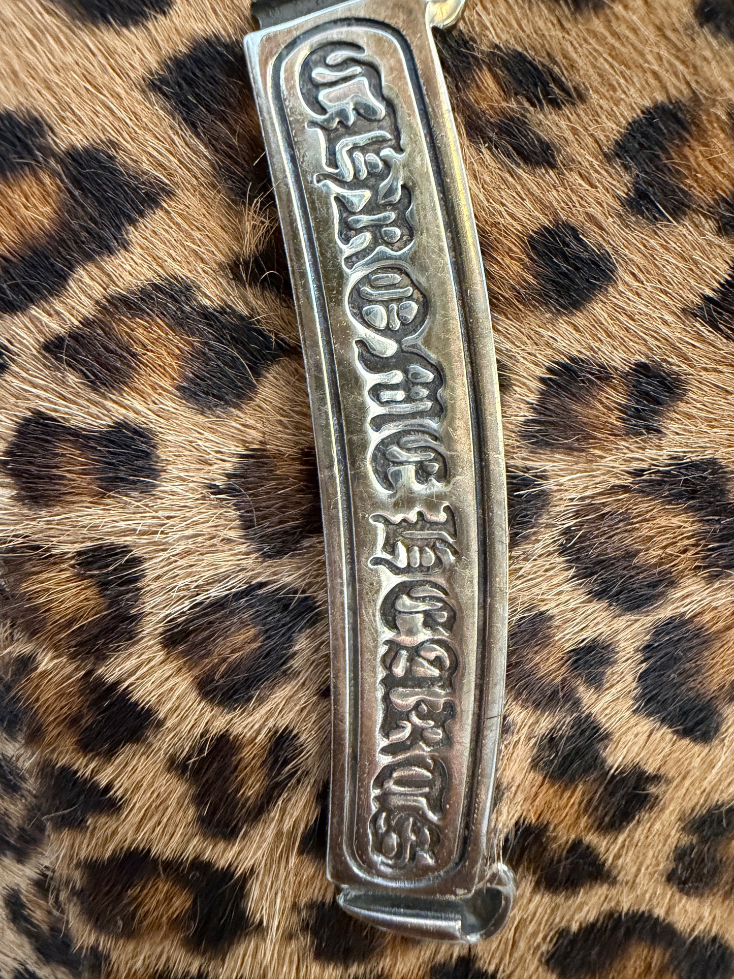 Chrome Hearts Large Cheetah Pony Hair Snat Pack Bag