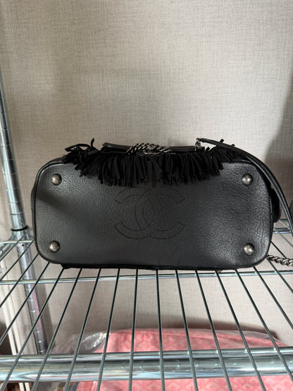 Chanel Paris Dallas Calfskin Ponyhair Fringe Bowling Bag