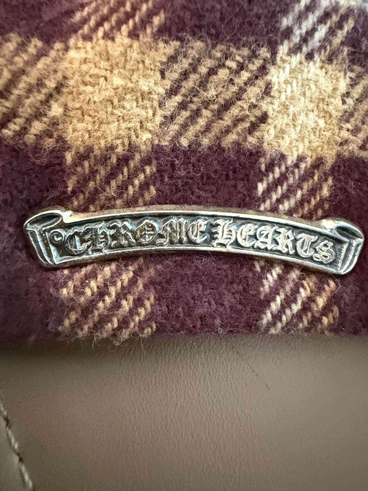 Chrome Hearts Shearling Collar Jacket