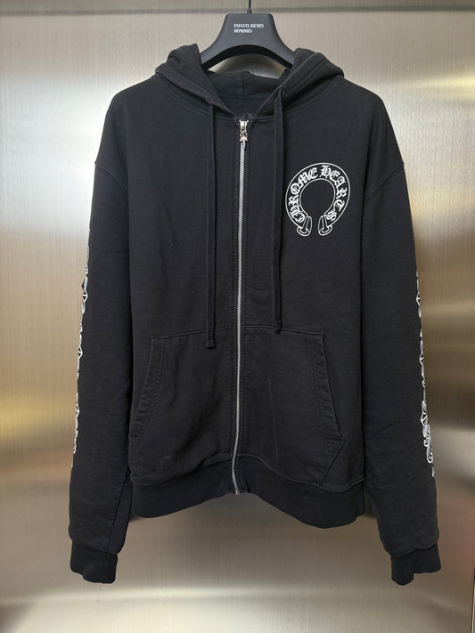 Chrome Hearts Fuck u horseshoe prints zip up