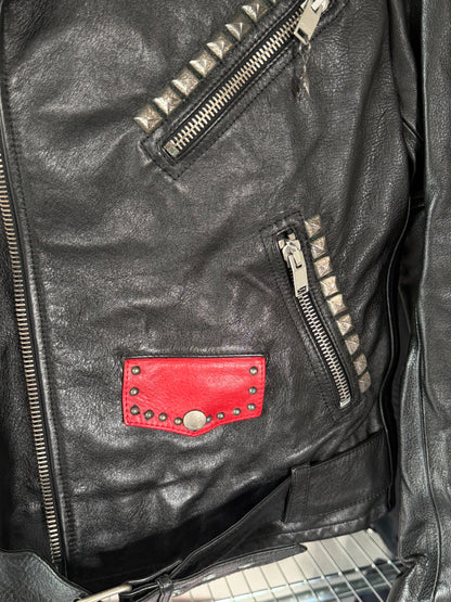 Saint Laurent SS15 Motorcycle Degrade Sunset Leather Jacket