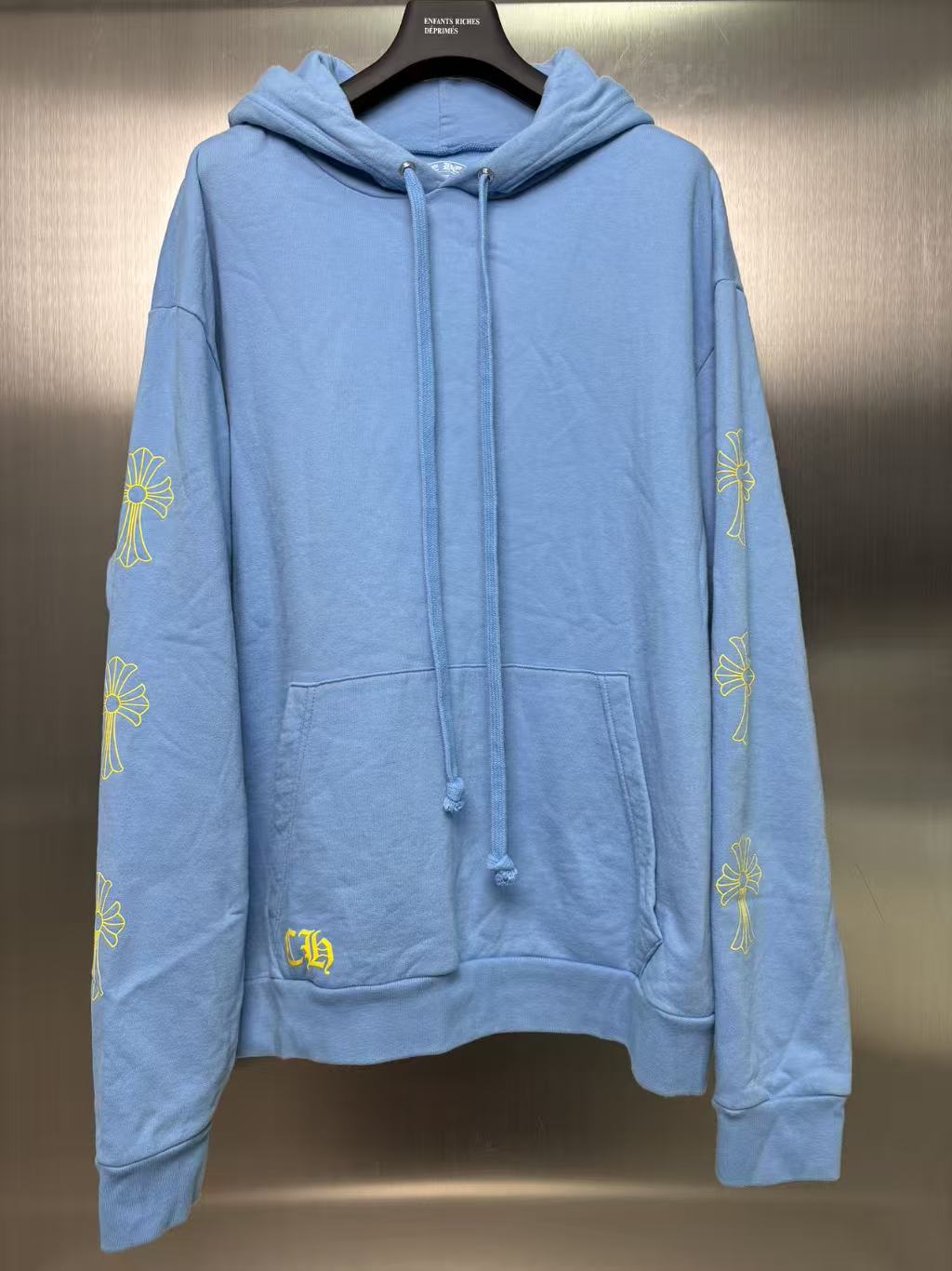 Chrome Hearts Drake collaboration “ Girls Love Chrome” babyblue hoodie