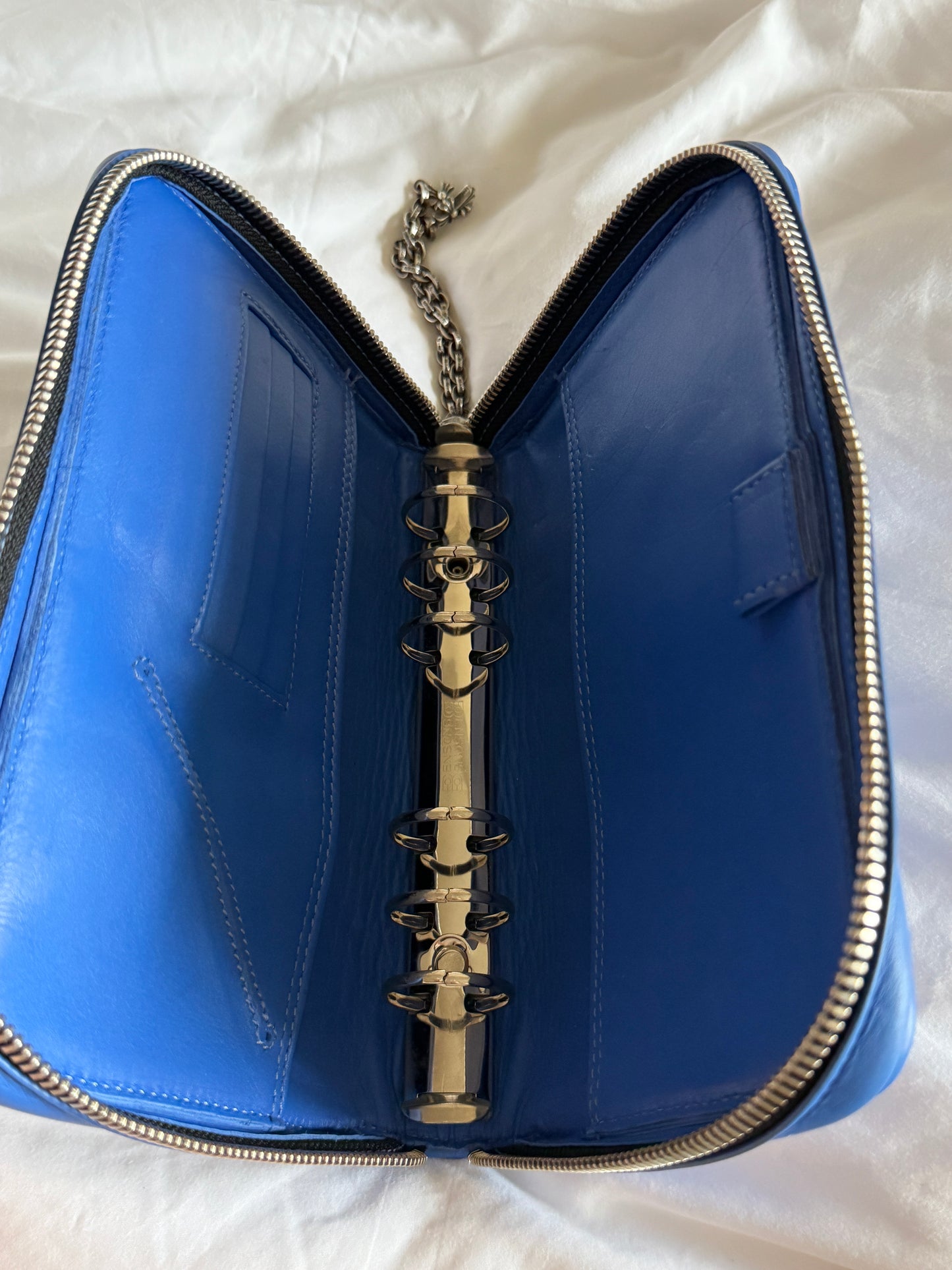 Chrome Hearts Blue Silver Heart Logo Agenda Book