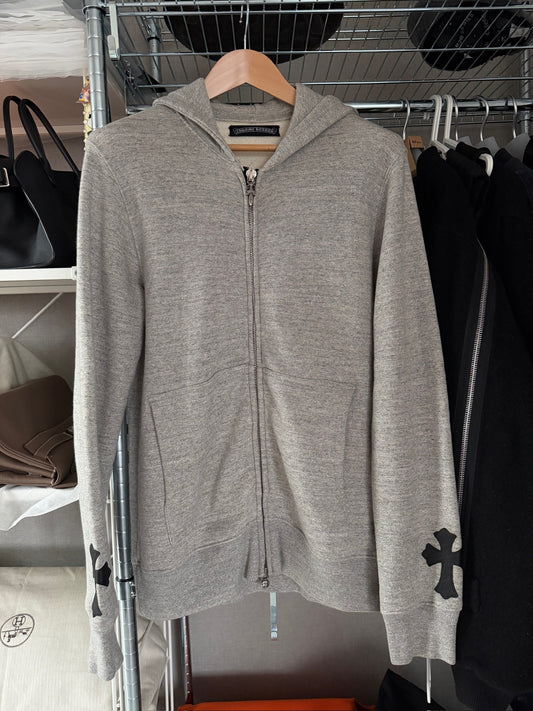 Chrome Hearts Cross patches zip up hoodie