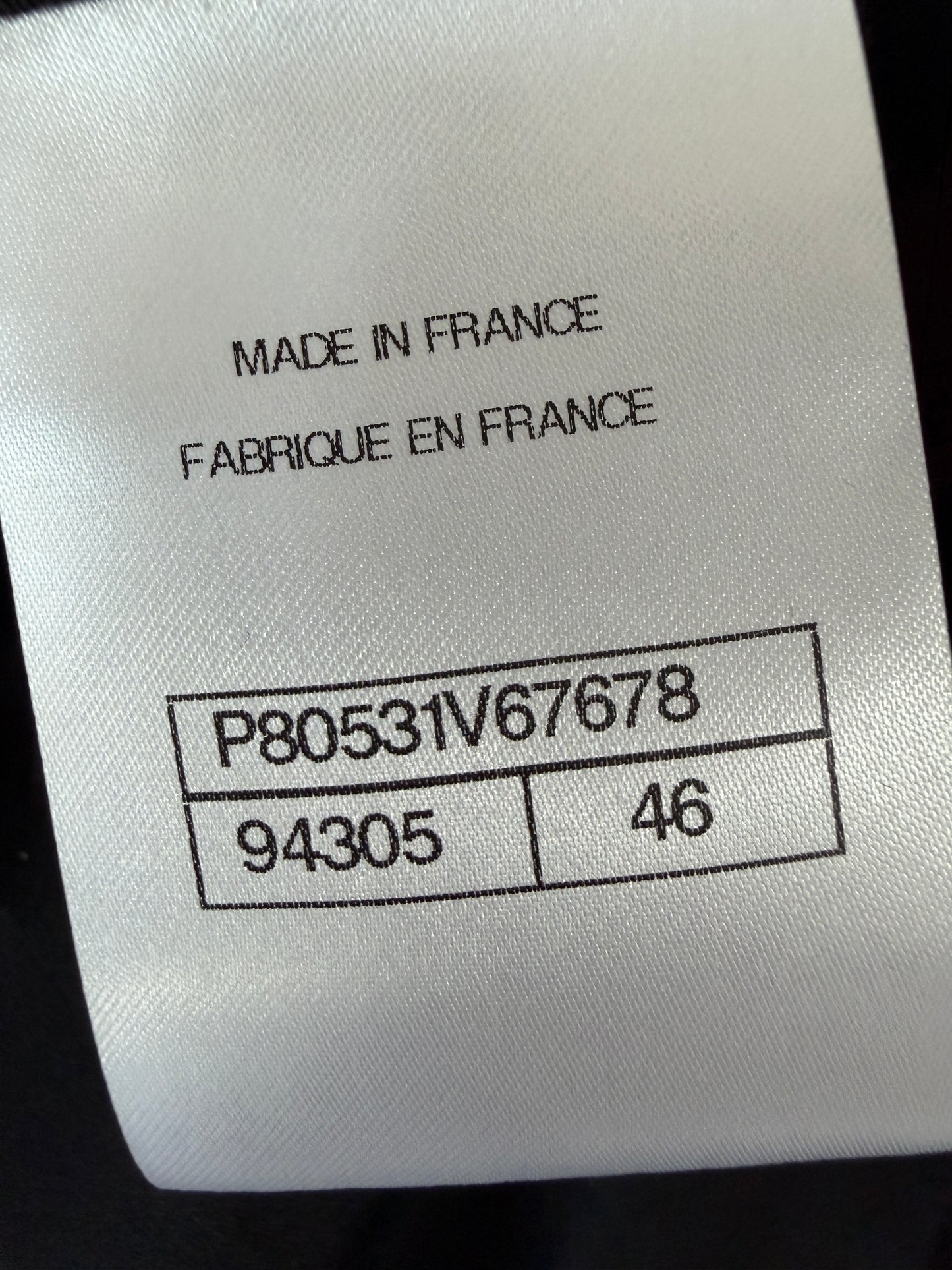 Chanel 2025K Black Velvet Jacket